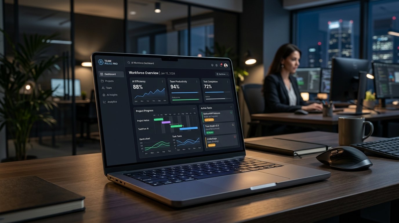 TeamPulsePro Platform Interface Mockup